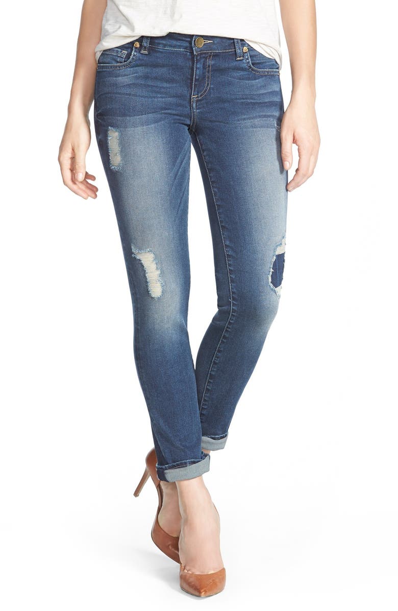 KUT from the Kloth 'Catherine' Distressed Boyfriend Jeans, Main, color, 