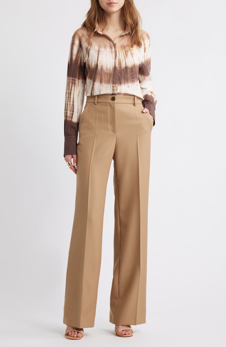 KOBI HALPERIN Print Cotton Button-Up Shirt, Alternate, color, Coffee Multi