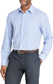 W.R.K Regular Fit Plaid Performance Dress Shirt