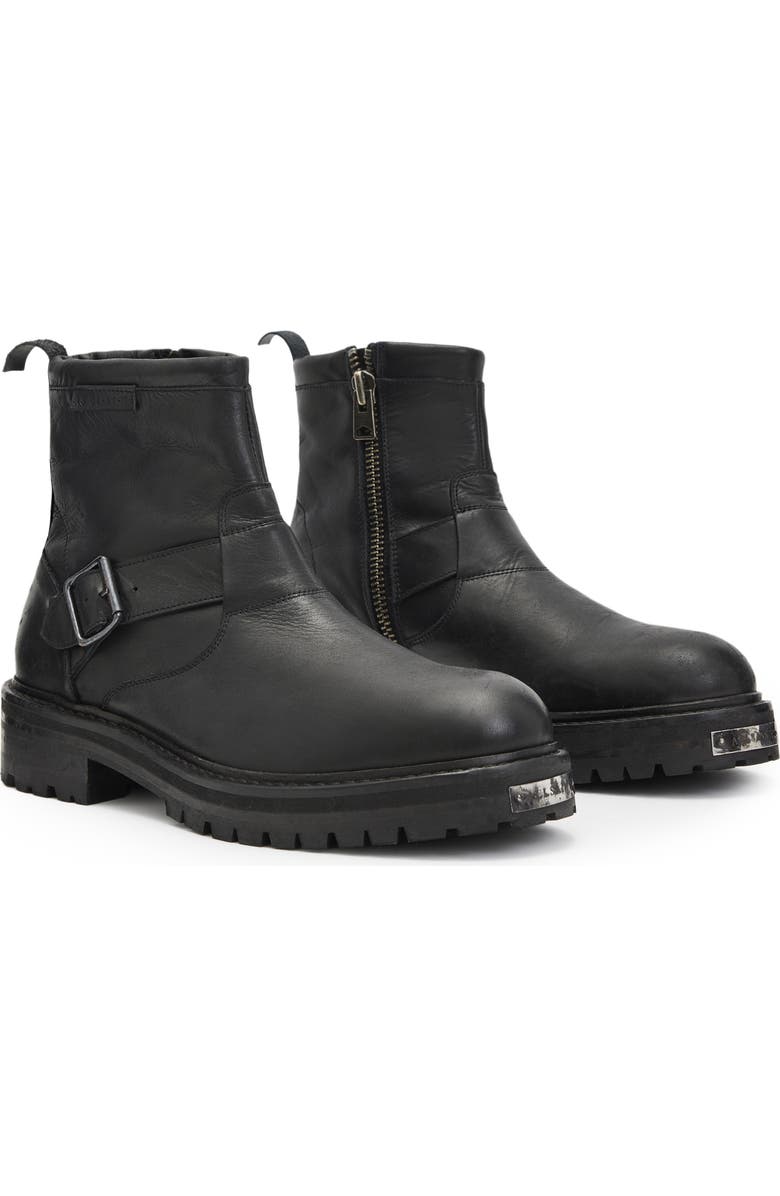 AllSaints Hopper Moto Boot, Main, color,