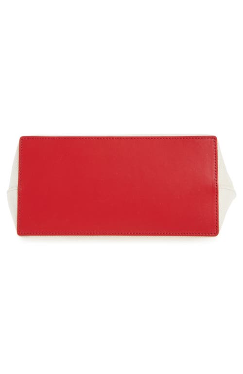 Givenchy Womens Beige Red Brand-print Cotton-blend Pouch In Neutral