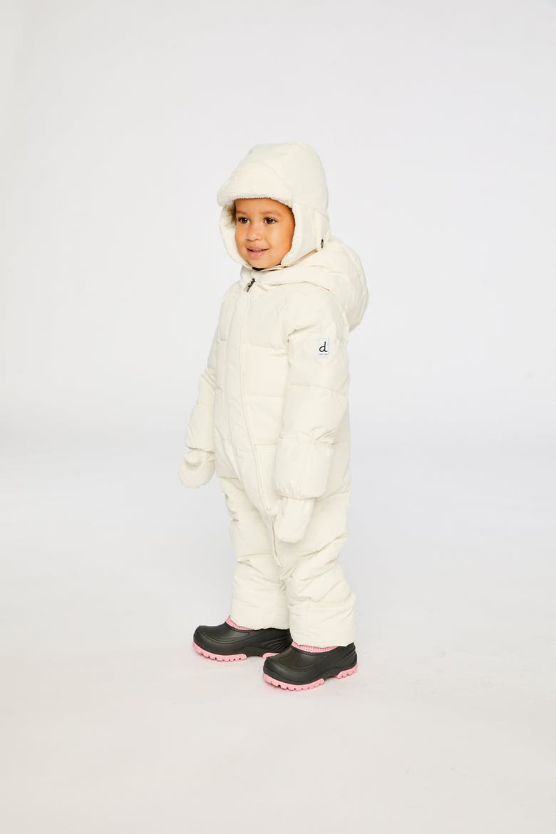 PrimaLoft Fleece-Lined One Piece Snowsuit, Alternate, color, Off-White
