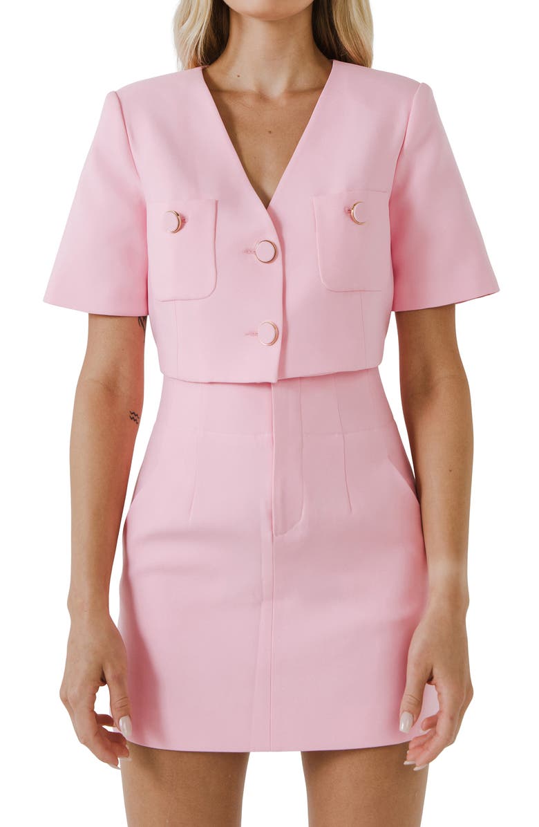 Endless Rose Crop Blazer, Alternate, color,