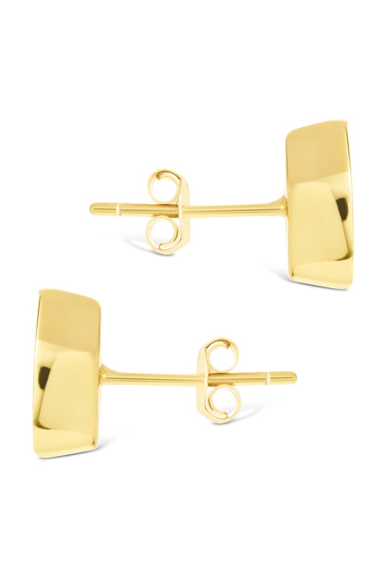Marquise-Cut Cubic Zirconia Stud Earrings, Alternate, color, GOLD