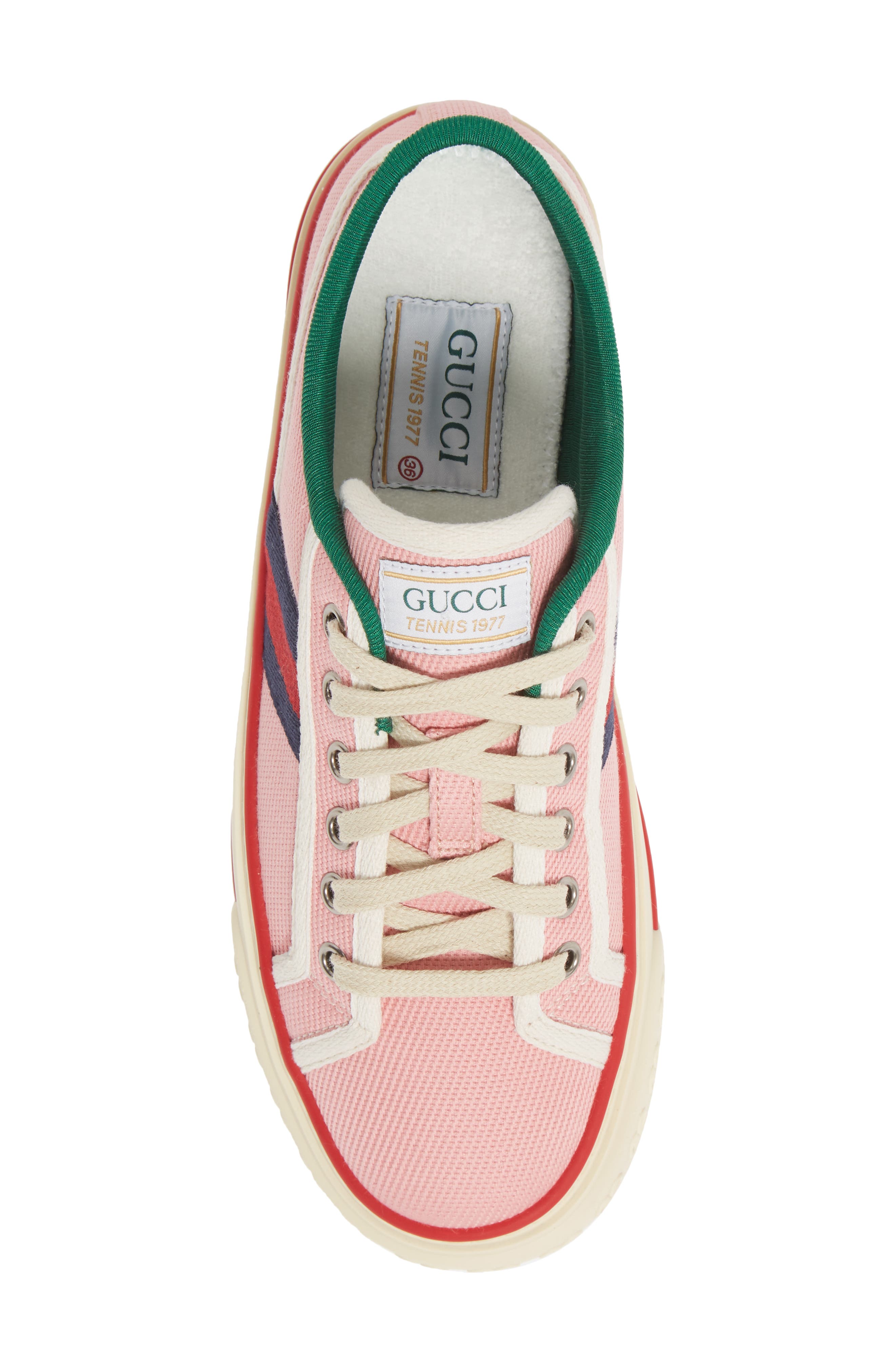 Gucci Tennis 1977 Lace-Up Sneaker, Alternate, color, 