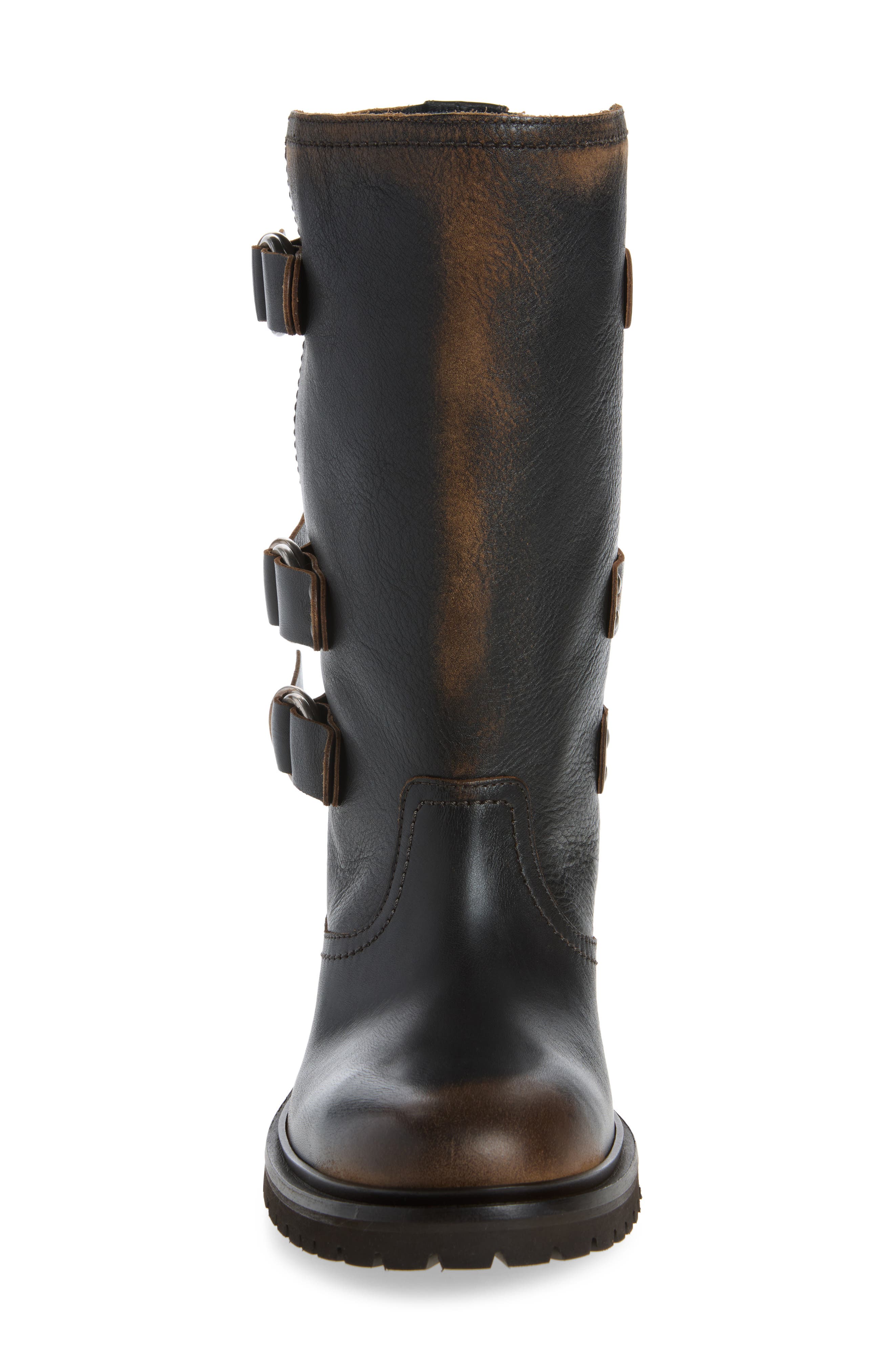 Kurt Moto Boot, Alternate, color, BLACK/ LIGHT BROWN