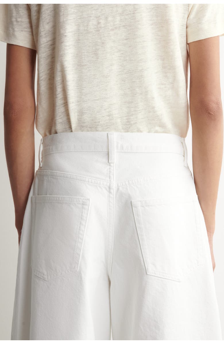 COS Denim Culottes, Alternate, color, White
