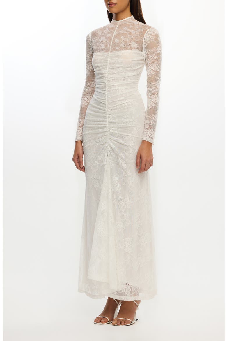 significant other nida sleeveless sheer lace maxi dress Significant Other Nida Maxi Dress in Sapphire