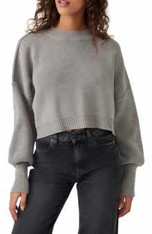 Free People Easy Street Crop Pullover