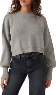 Free People Easy Street Crop Pullover