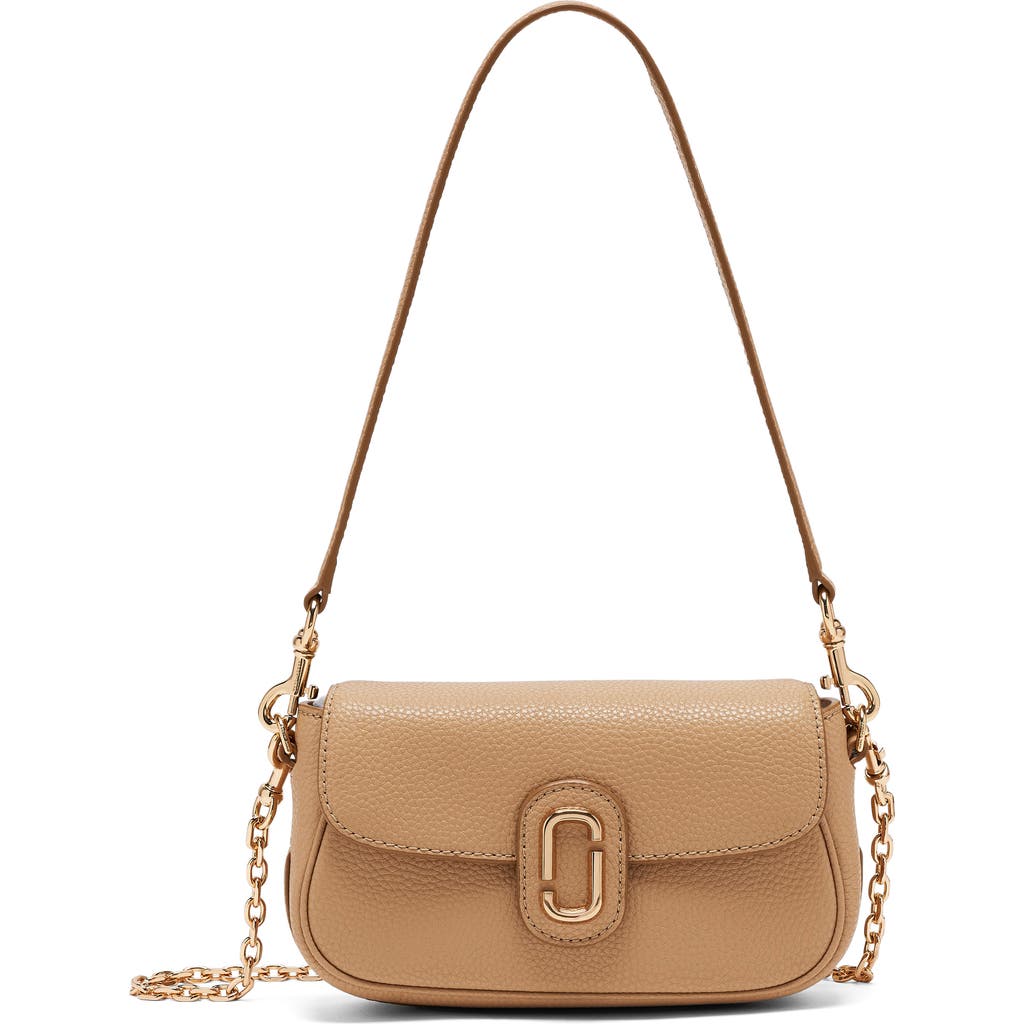 Marc Jacobs The J Marc Clover Pebble Crossbody Bag In Brown