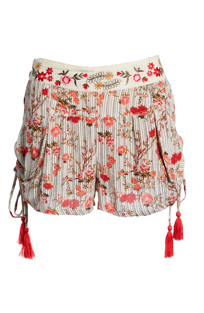 Raga Primrose Floral Print Shorts, Alternate, color, 