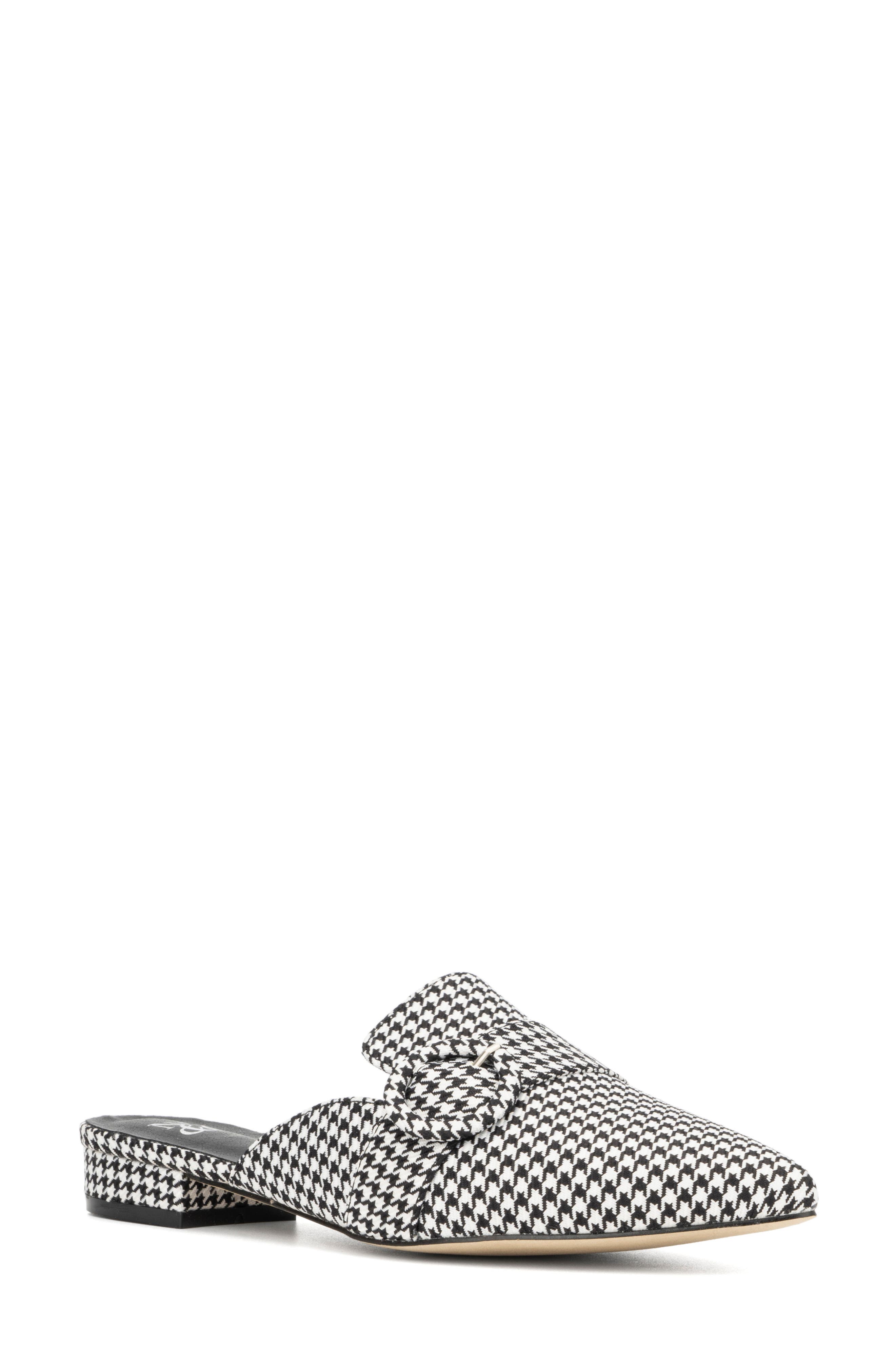 NEW YORK AND COMPANY Parker Houndstooth Mule, Main, color, 