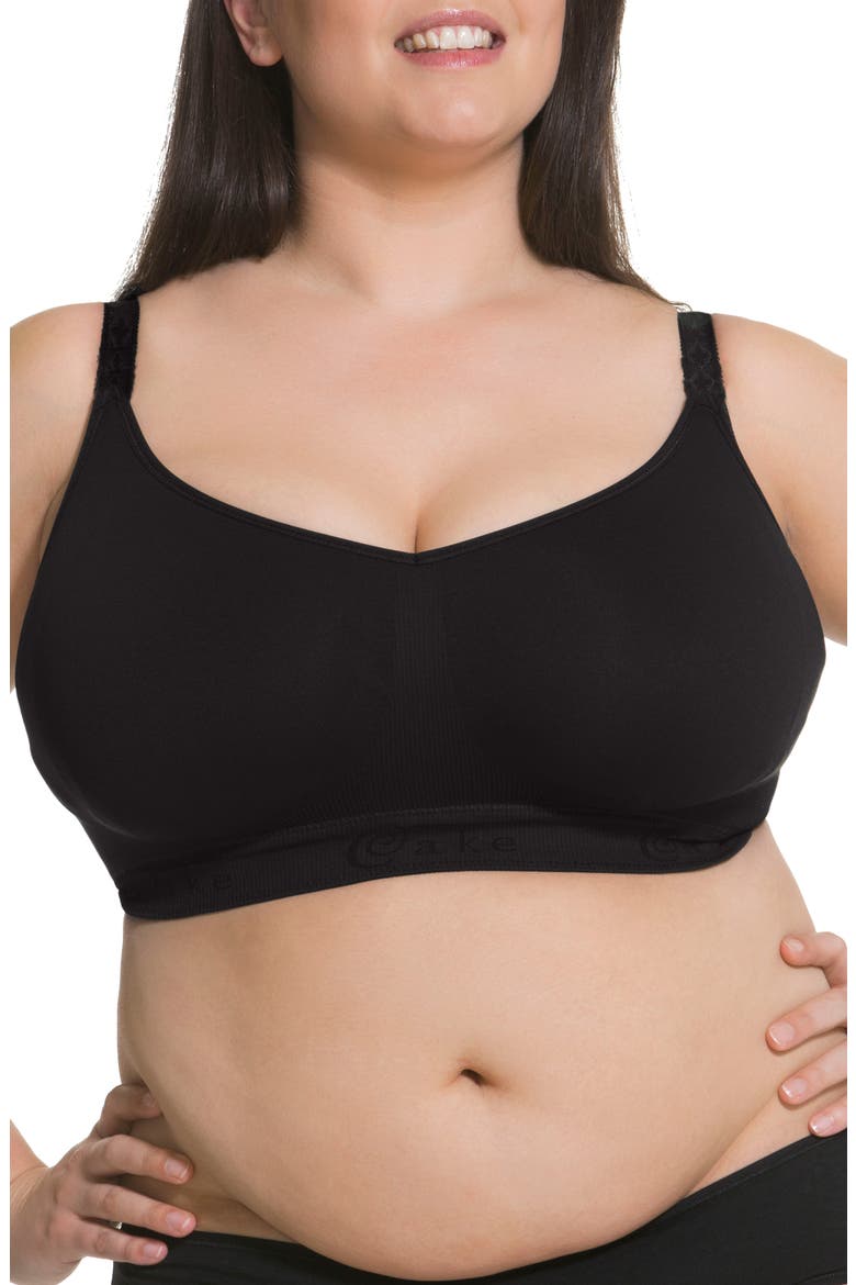 Sugar Candy Wireless Seamless Lounge Bra, Main, color, BLACK