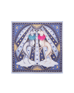 Fable England Catherine Rowe Pet Portraits Whippet Silk Square Scarf