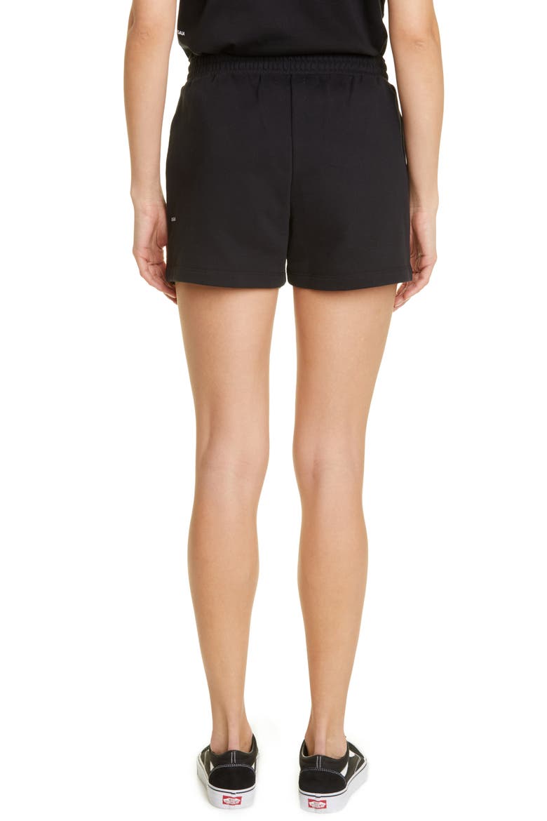 365 PPRMINT™ Unisex Organic Cotton Sweat Shorts, Alternate, color, BLACK