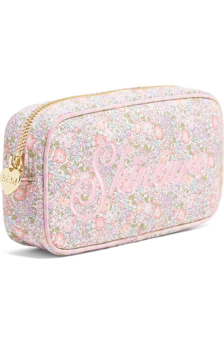 Stoney Clover Lane x Liberty Small Skincare Embroidered Cotton Pouch, Alternate, color, Michelle