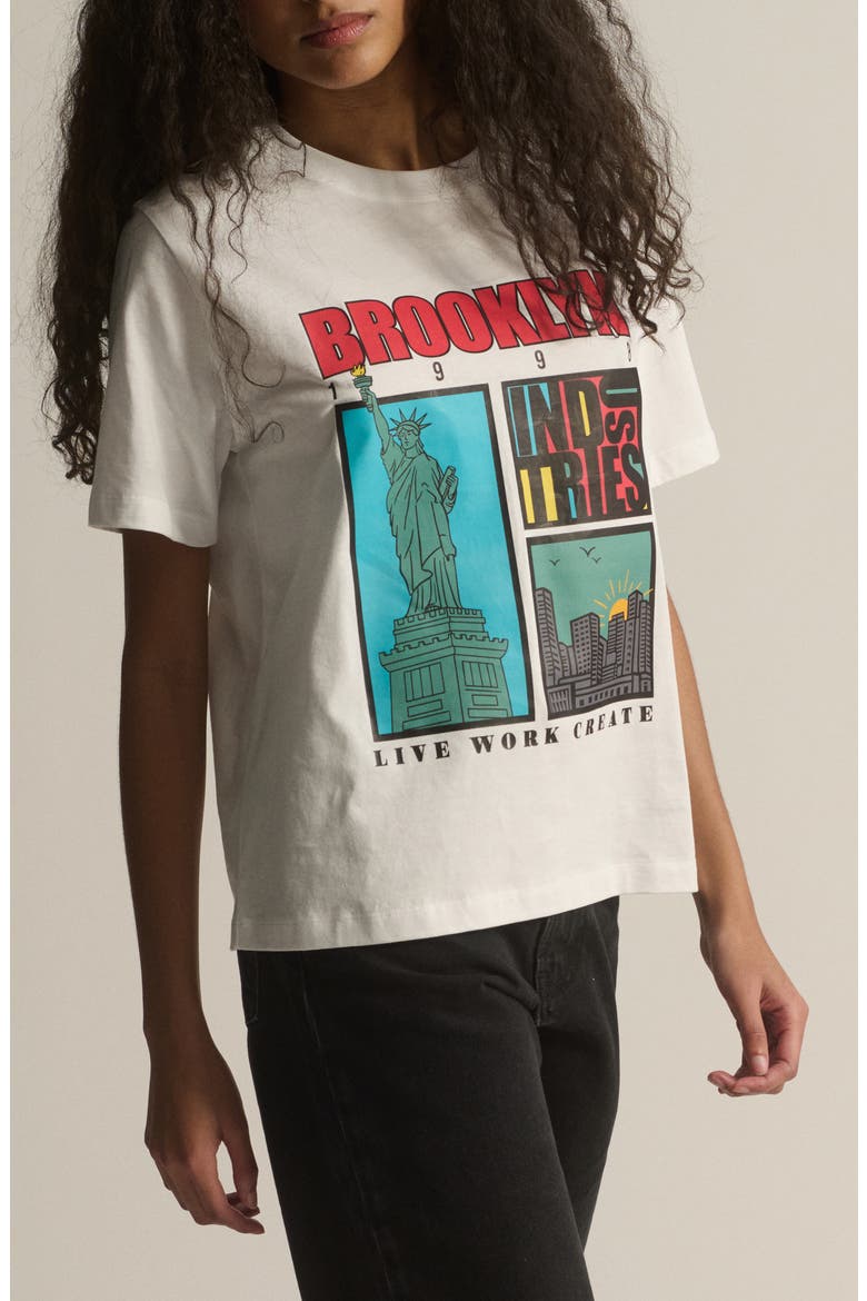 Brooklyn Graphic T-Shirt, Alternate, color, WHITE