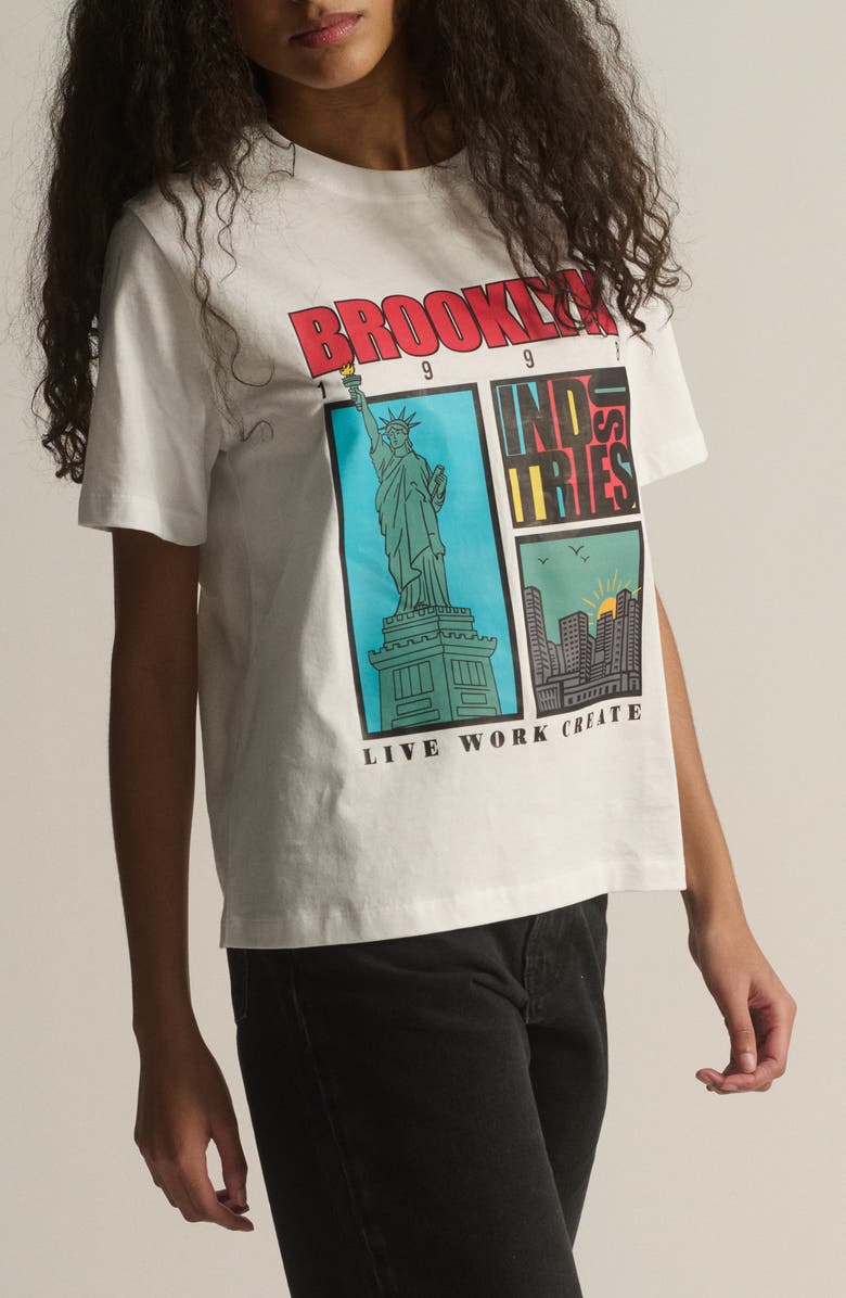 Brooklyn Industries Brooklyn Graphic T-Shirt, Alternate, color, White