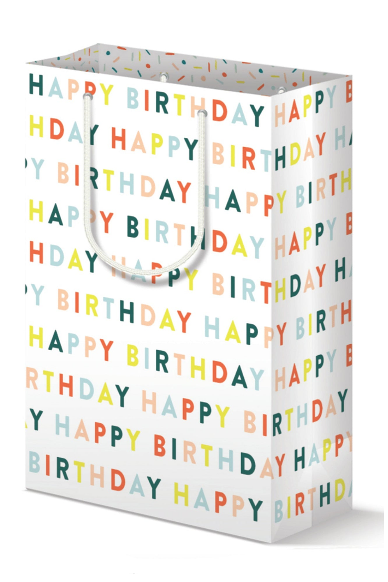 Birthday Lettered Gift Bag Set of 3, Alternate, color, Multicolor