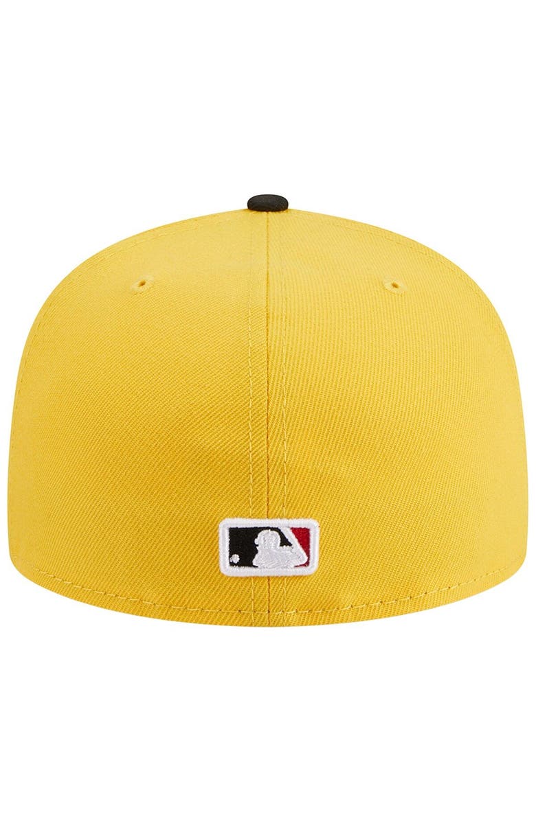 New Era Men's New Era Yellow/Black Los Angeles Dodgers Grilled 59FIFTY Fitted Hat, Alternate, color, Yellow