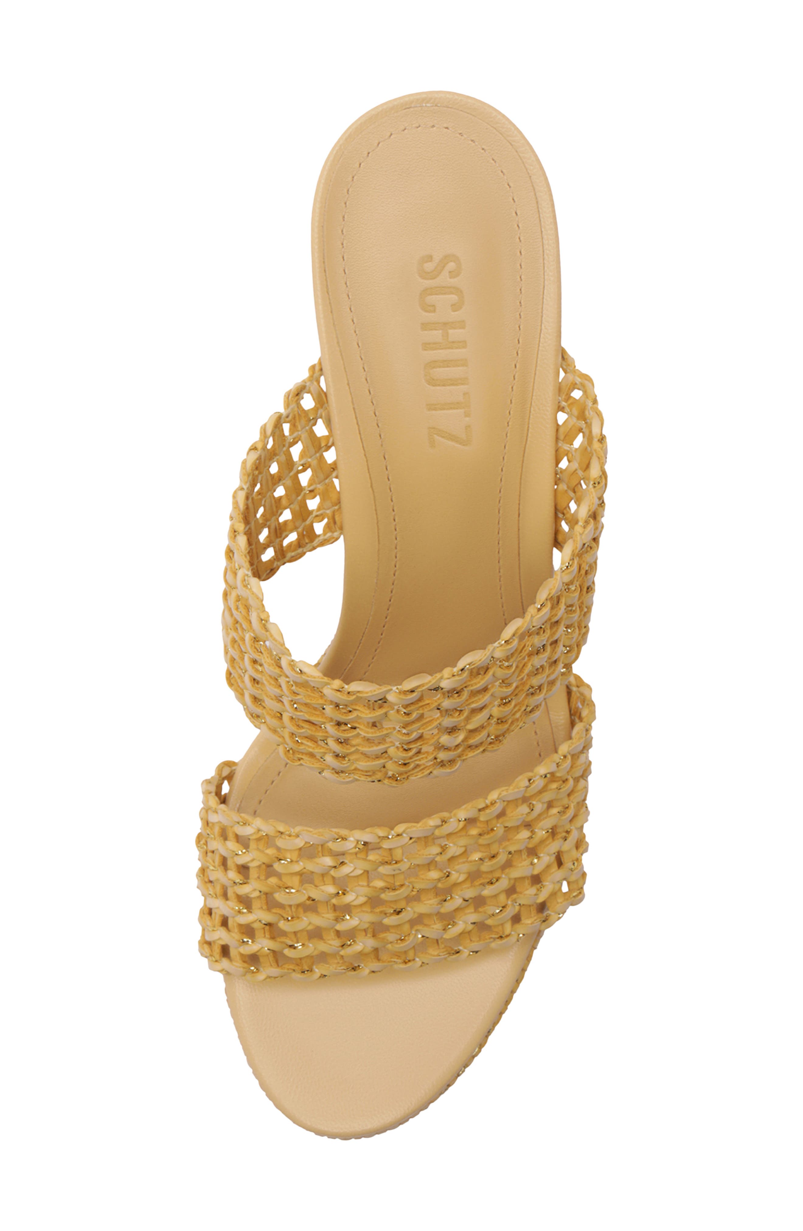 Schutz Aberdeen Platform Sandal, Alternate, color, Beige