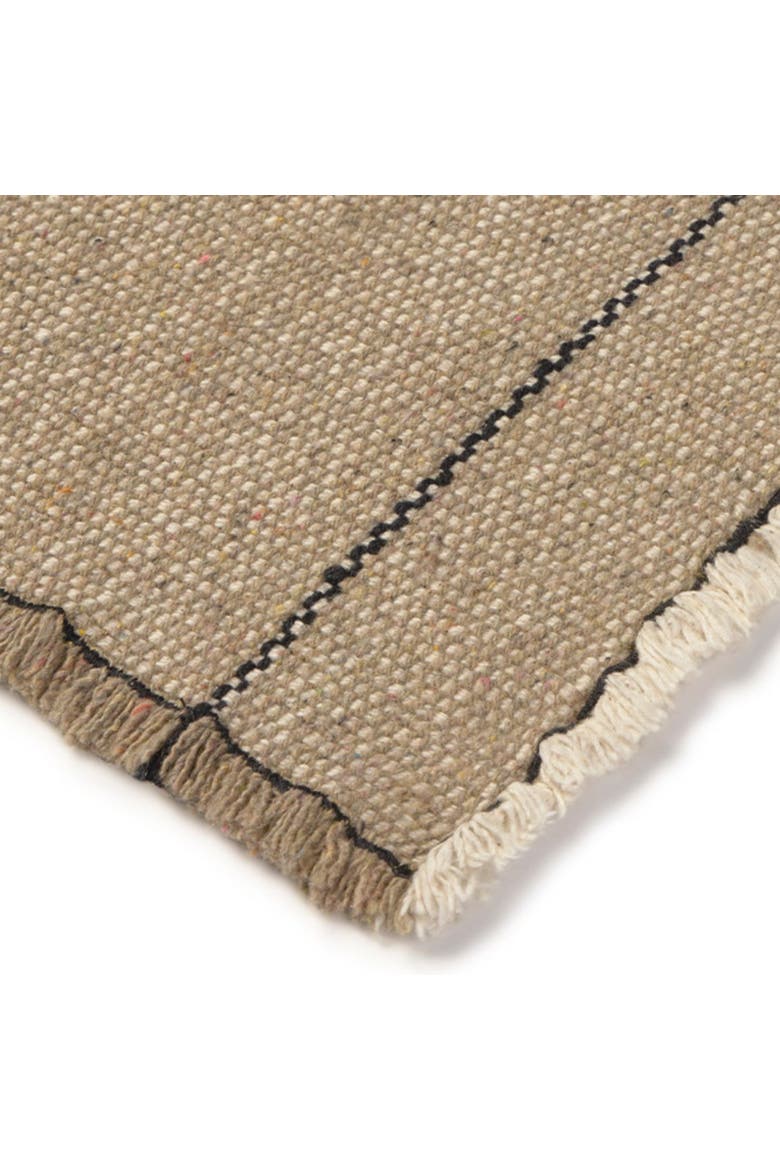 Set of 4 Handloom Placemats Juarez, Alternate, color, Rugcycled, Black, Natural