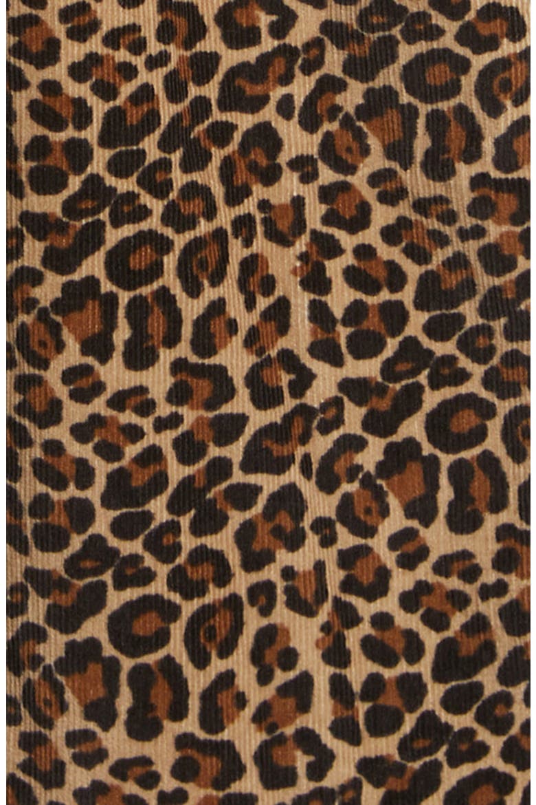 Kids' Leopard Print Corduroy Overalls, Alternate, color, LEOPARD
