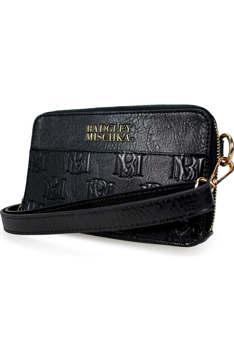 BADGLEY MISCHKA Madalyn Vegan Leather Pouch Belt Bag, Alternate, color, Black