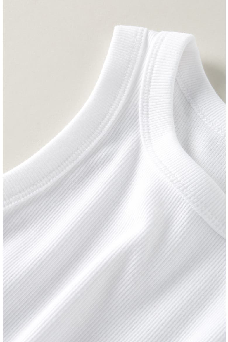 Kids' Easy Rib Tank, Alternate, color, WHITE