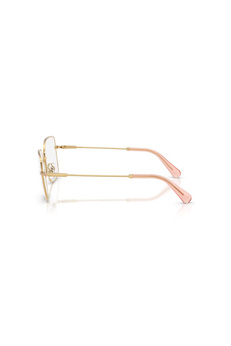 56mm Square optical glasses, Alternate, color, Gold