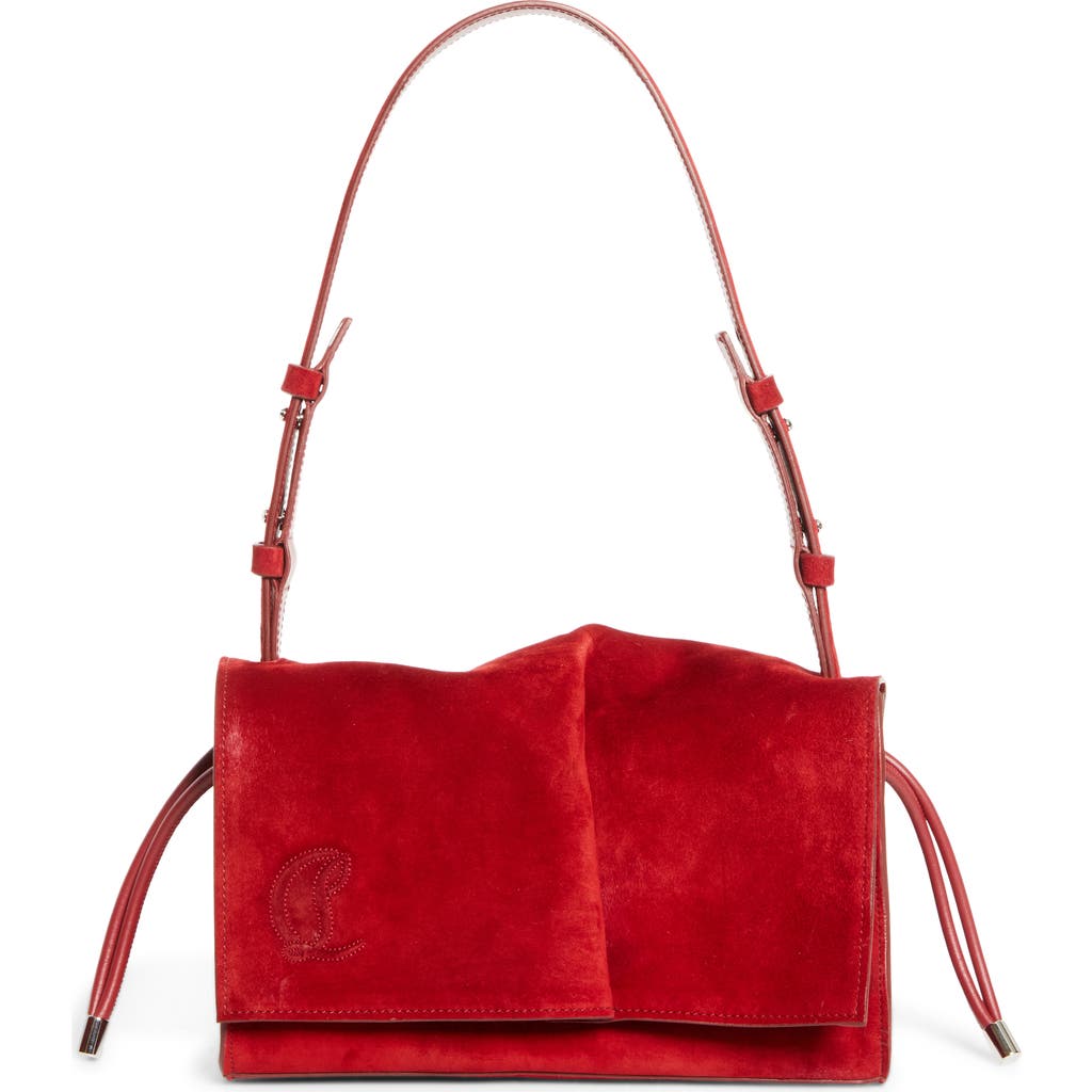 Christian Louboutin Small Baggy Suede Shoulder Bag