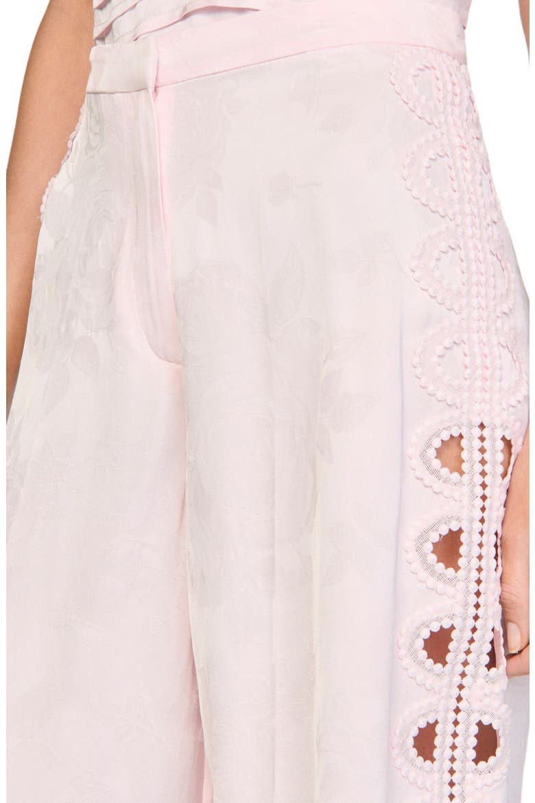 Floral jacquard Bermuda shorts, Alternate, color, Pink