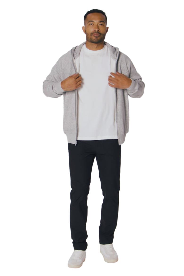 The Year Round Terry Full Zip Hoodie, Alternate, color, Classic Grey Heather