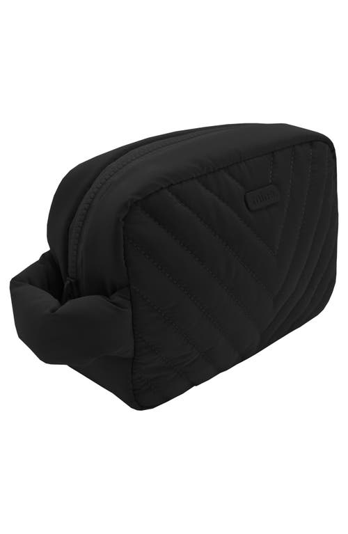 Mytagalongs Ellie Quilted Cosmetic Bag In Black