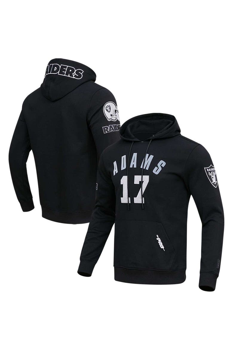 Men's Pro Standard Davante Adams Black Las Vegas Raiders Player Name & Number Pullover Hoodie, Alternate, color, Black