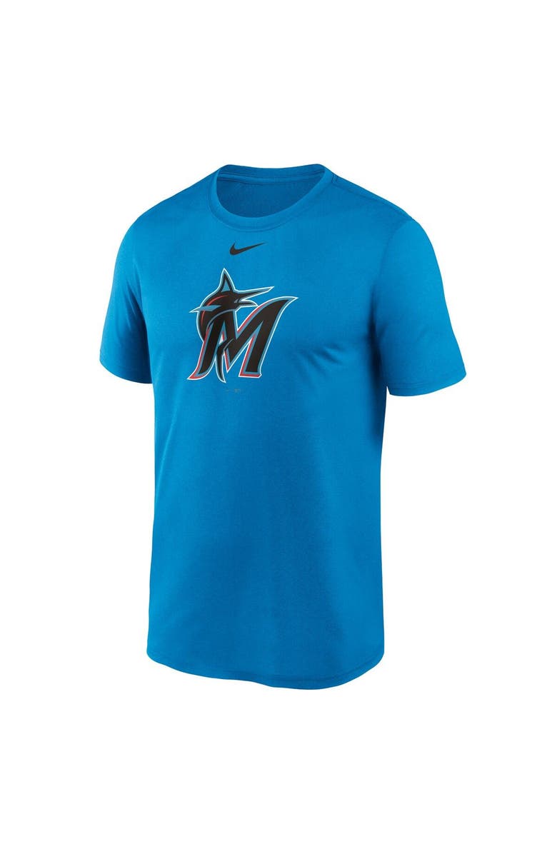 Nike Men's Nike Blue Miami Marlins New Legend Logo T-Shirt, Alternate, color, 
