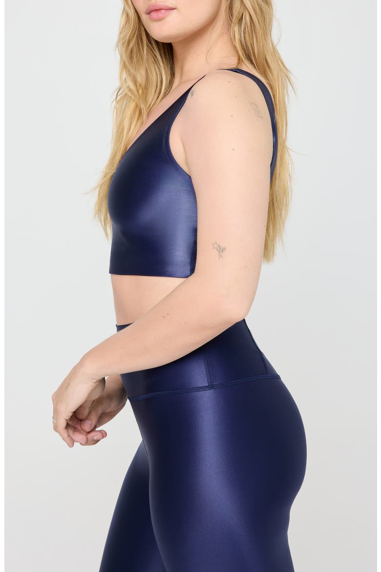 Harlow High Gloss Crop Tank, Alternate, color, MIDNIGHT NAVY