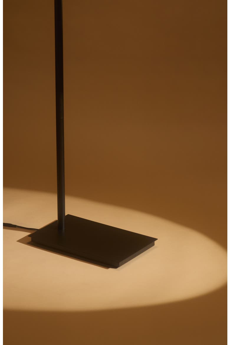 Linden 53" Matte Black Modern Pharmacy LED Floor Lamp with Adjustable Shade, Alternate, color, Classic black