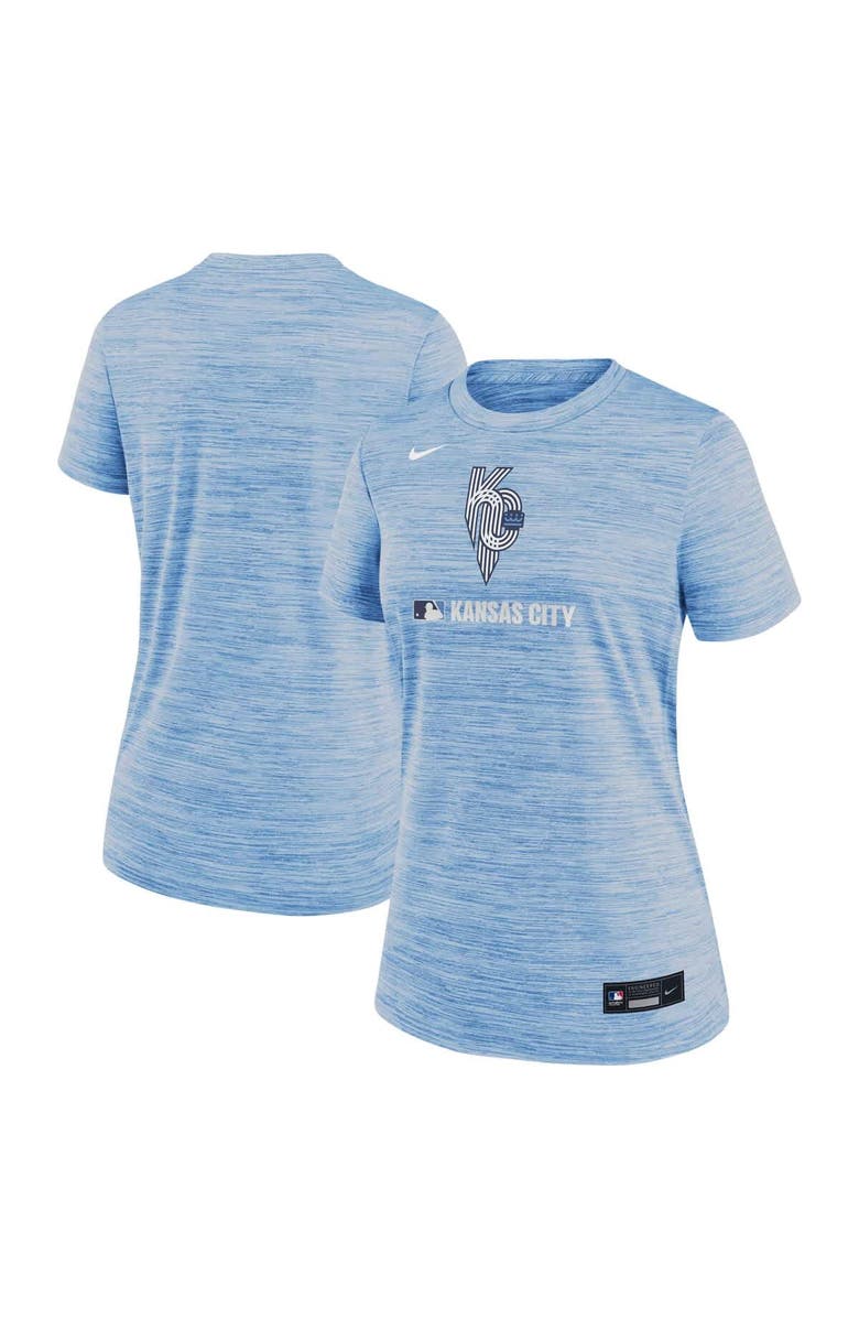 Nike Women's Nike Light Blue Kansas City Royals Authentic Collection City Connect Velocity Performance T-Shirt, Main, color, Light Blue