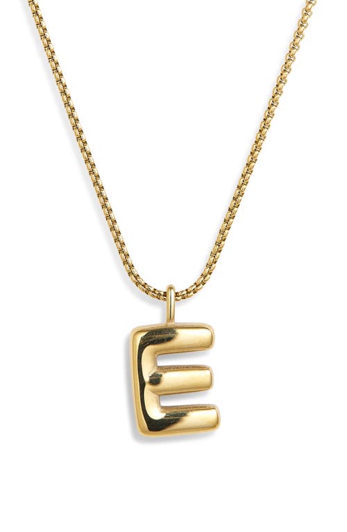 Open Edit Waterproof Bubble Initial Pendant Necklace