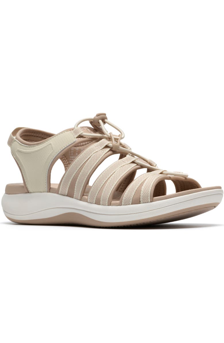Clarks<sup>®</sup> Mira Mabel Fisherman Sandal, Main, color, Cream
