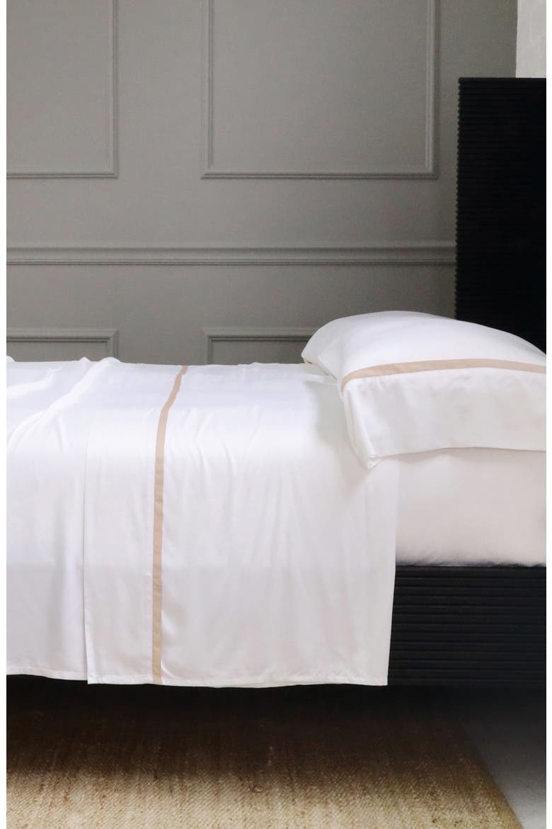 Langston Sateen Sheet Set, Alternate, color, SAND