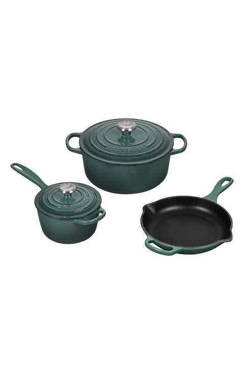 5-Piece Signature Enameled Cast Iron Cookware Set