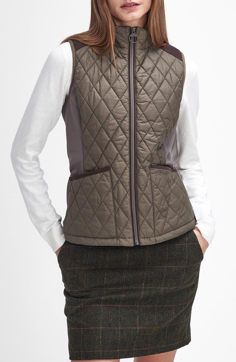 Barbour High Field Mixed Media Vest, Main, color,