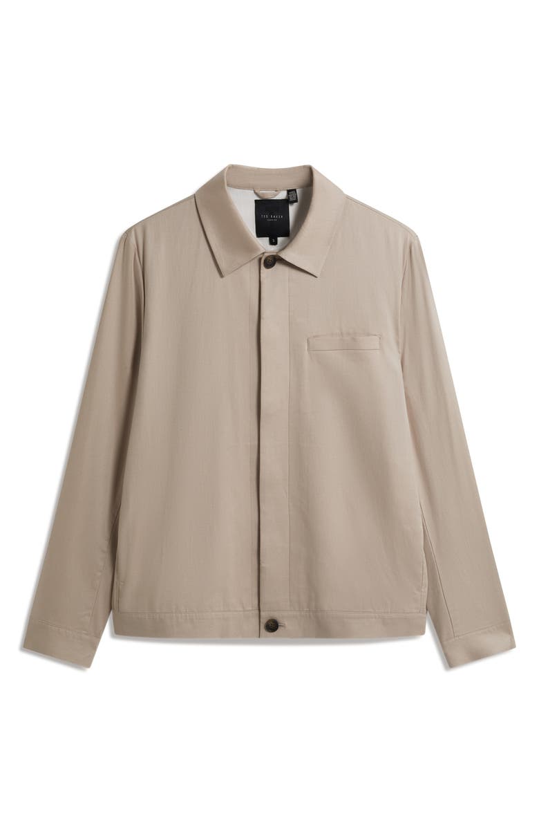 Ted Baker Rubino Cotton Blend Jacket, Alternate, color, Taupe