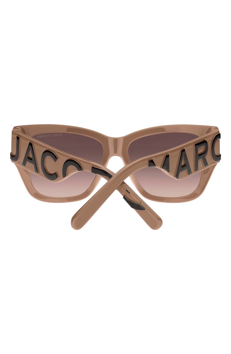 Marc Jacobs 55mm Cat Eye Sunglasses, Alternate, color, Beige Brown/ Brown Gradient