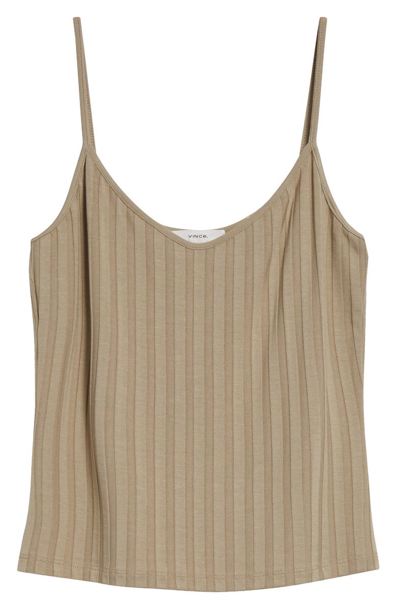 Vince V-Neck Rib Camisole, Alternate, color, Mojave