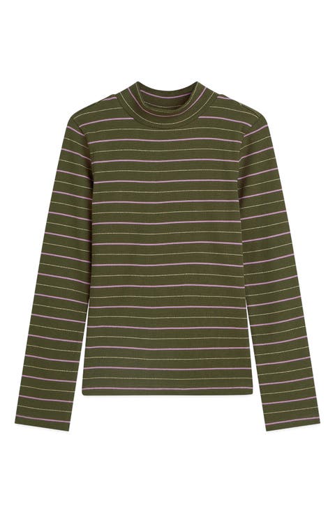 Kids' Slim Fit Long Sleeve Ribbed T-Shirt