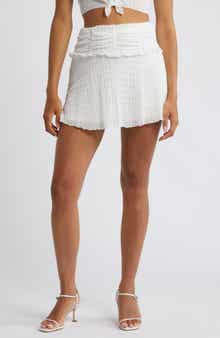 SOMETHING NEW Mila Textured Miniskirt